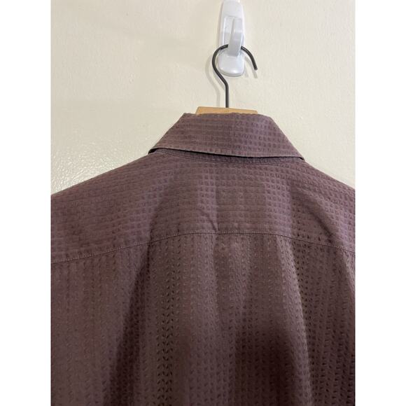 Etro Milano Textured Button Down Shirt 41 Retro Classic Preppy Old Money Minimal - Picture 7 of 10